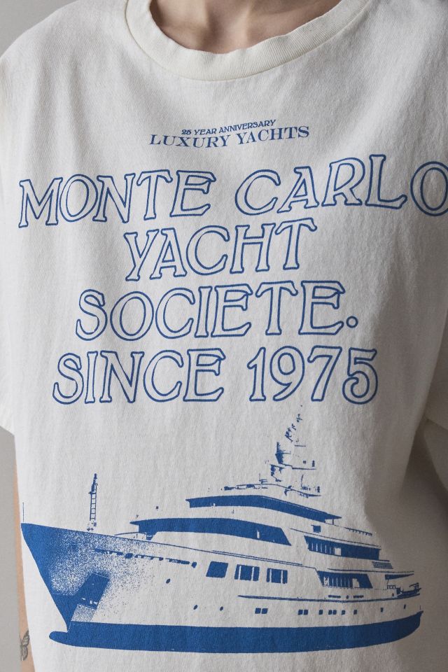 Monte Carlo Yacht Graphic T-Shirt Dress #2