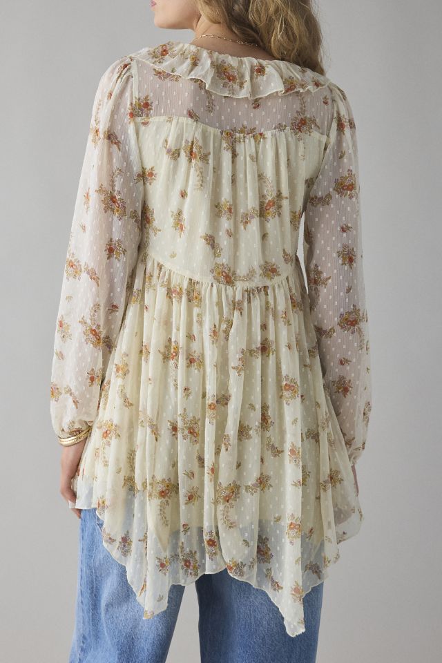 Kimchi Blue Naya Ruffle Button-Front Babydoll Mini Dress #1