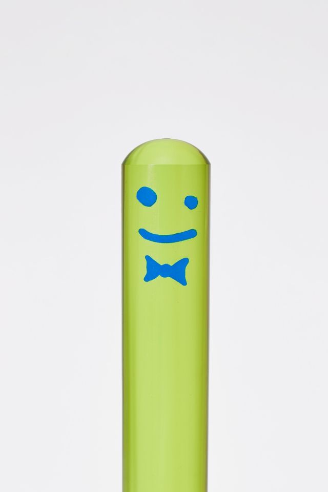 Neon Green Acrylic Toilet Plunger with Drip Tray