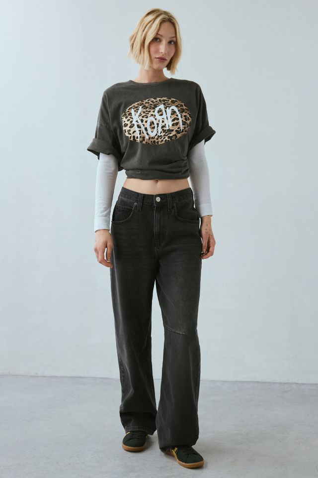 Korn Graphic Overdyed Slouchy Tee #3