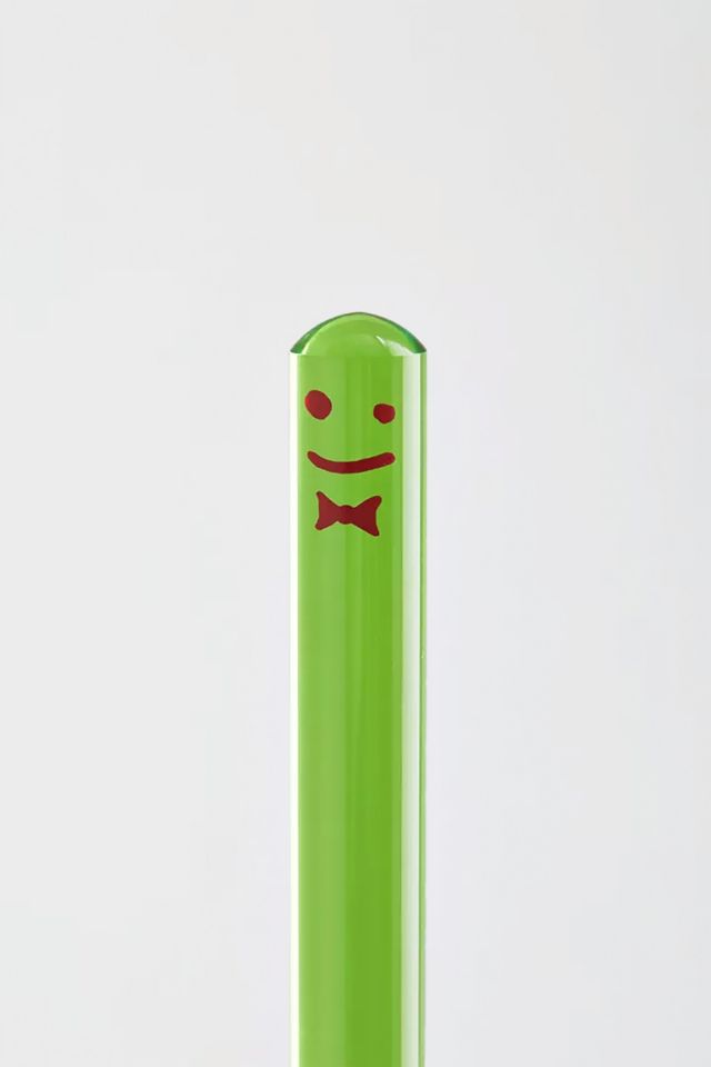 Green and Black Acrylic Toilet Plunger with Holder