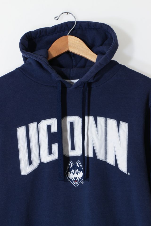 Vintage UCONN Huskies Hooded Pullover Sweatshirt #1