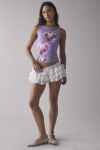 UO Mercedes Orchid Graphic Boatneck Tank Top