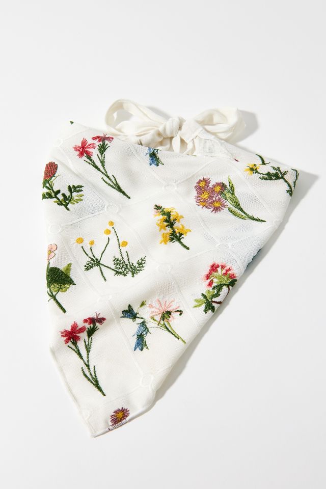 Bouquet Embroidered Headscarf #1