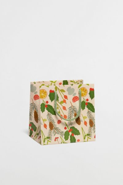 Red Cap Holiday Greens Small Gift Bag