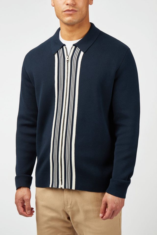 Ben Sherman Textured Zip Through Sweater #1