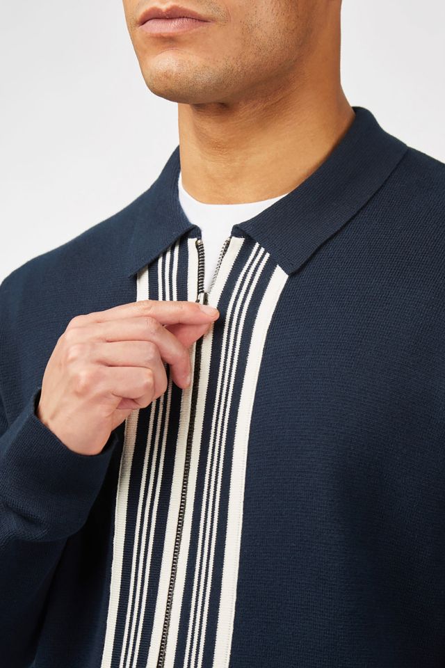 Ben Sherman Textured Zip Through Sweater #2