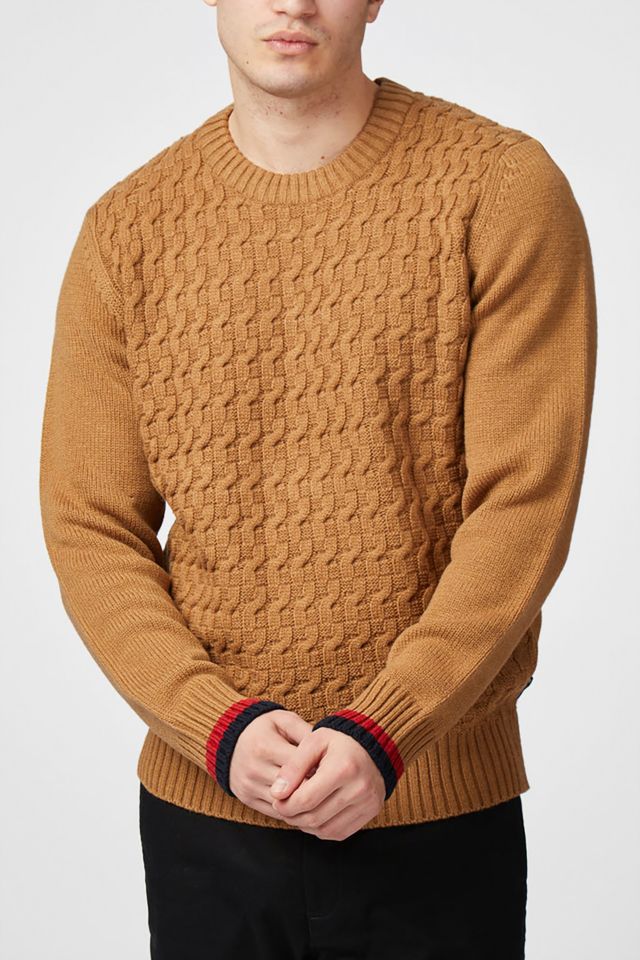 Ben Sherman Cable Textured Crew Sweater #1
