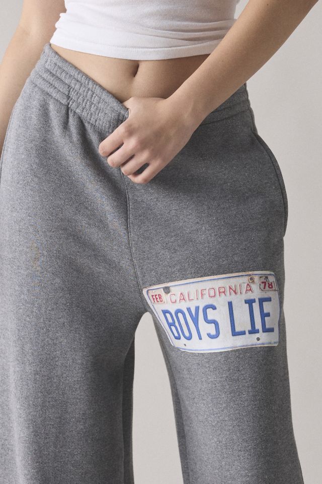 Pantalon de survêtement à jambe large Boys Lie License Plate #1