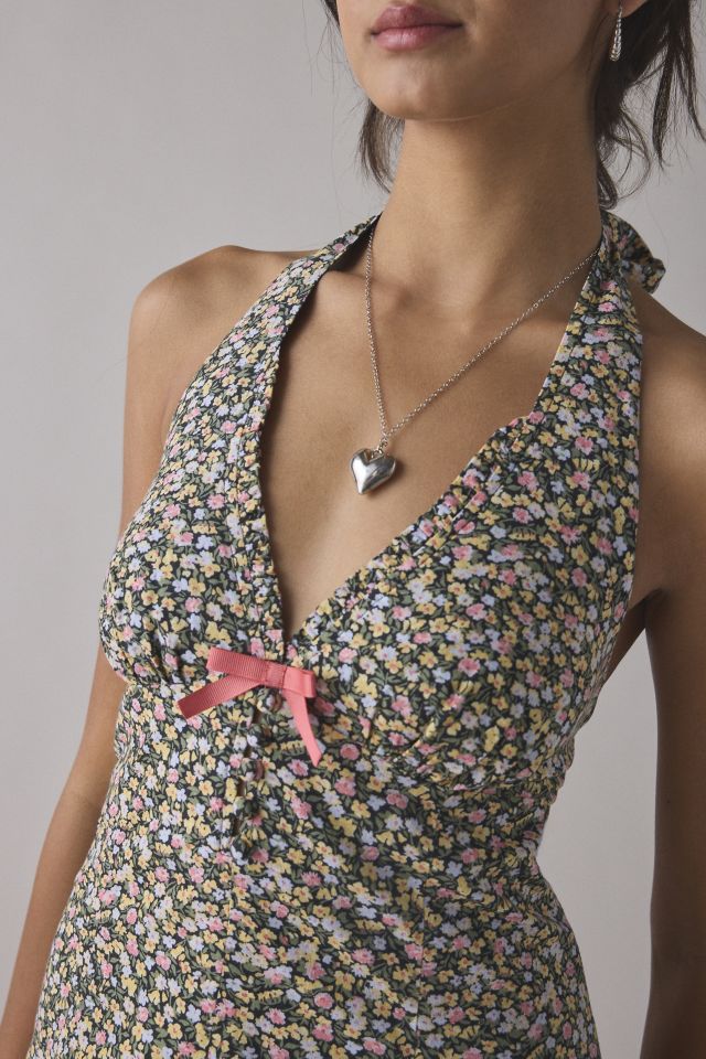 Kimchi Blue Charlie Printed Halter Mini Dress #1