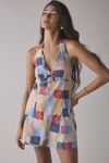 Kimchi Blue Charlie Printed Halter Mini Dress
