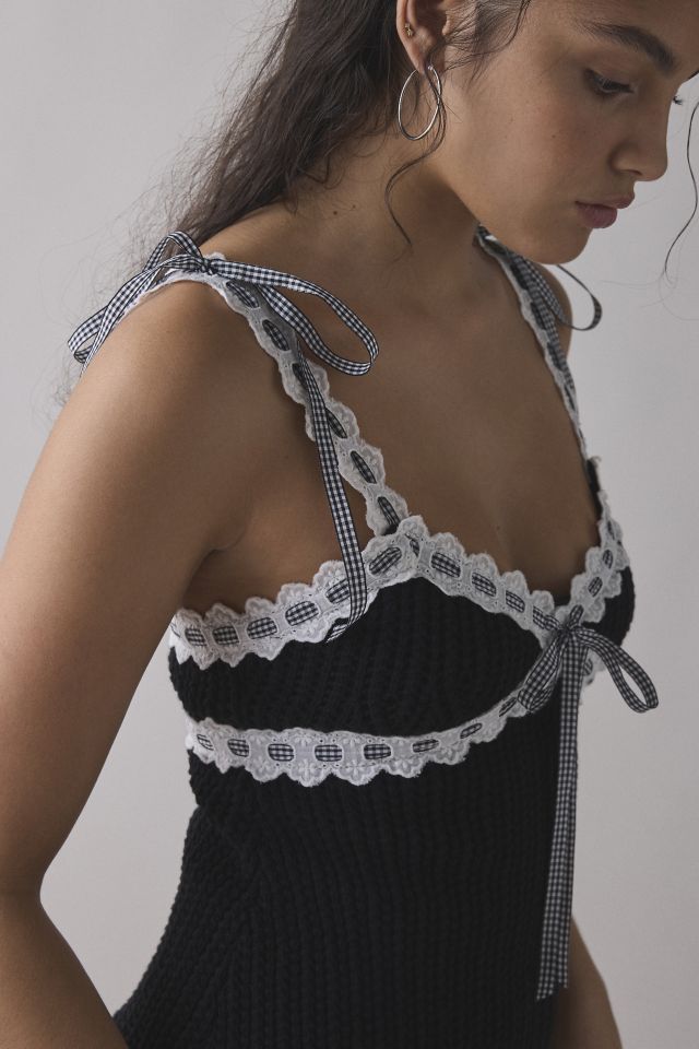 For Love & Lemons Becka Knit Bodycon Mini Dress #2