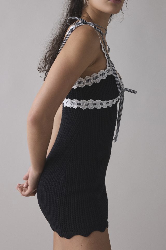 For Love & Lemons Becka Knit Bodycon Mini Dress #3