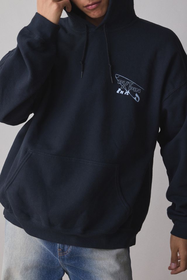 Pin Grunge Graphic Oversized Hoodie Sweatshirt #1