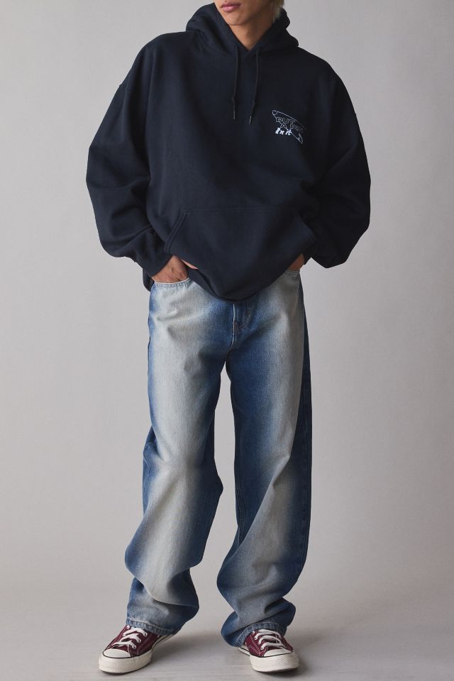 Pin Grunge Graphic Oversized Hoodie Sweatshirt #2