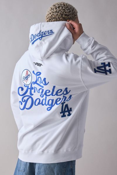 Pro Standard Mlb Los Angeles Dodgers Souvenir Graphic Hoodie Sweatshirt In White, Men's At Urban Outfitters In White