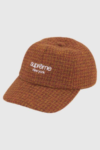 Supreme Harris Tweed Classic Logo 6-Panel Black Multi | Hype
