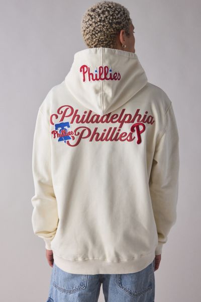 Shop Pro Standard Mlb Philadelphia Phillies Souvenir Graphic Hoodie Sweatshirt In Cream, Men's At Urban Outfitters