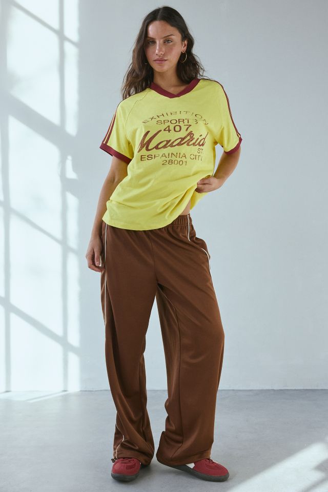 Madrid Graphic Oversized V-Neck Jersey Tee #3