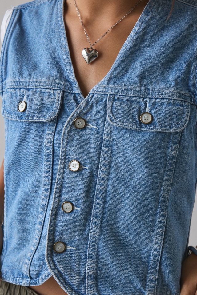 Vintage By UO Denim Vest Top #2