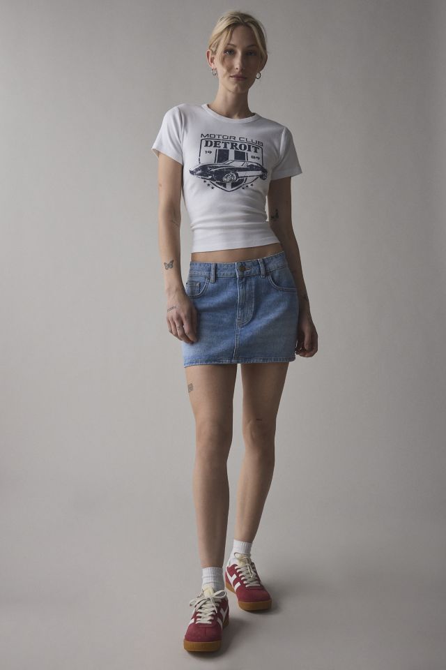 Detroit Motor Club Graphic Baby Tee #2
