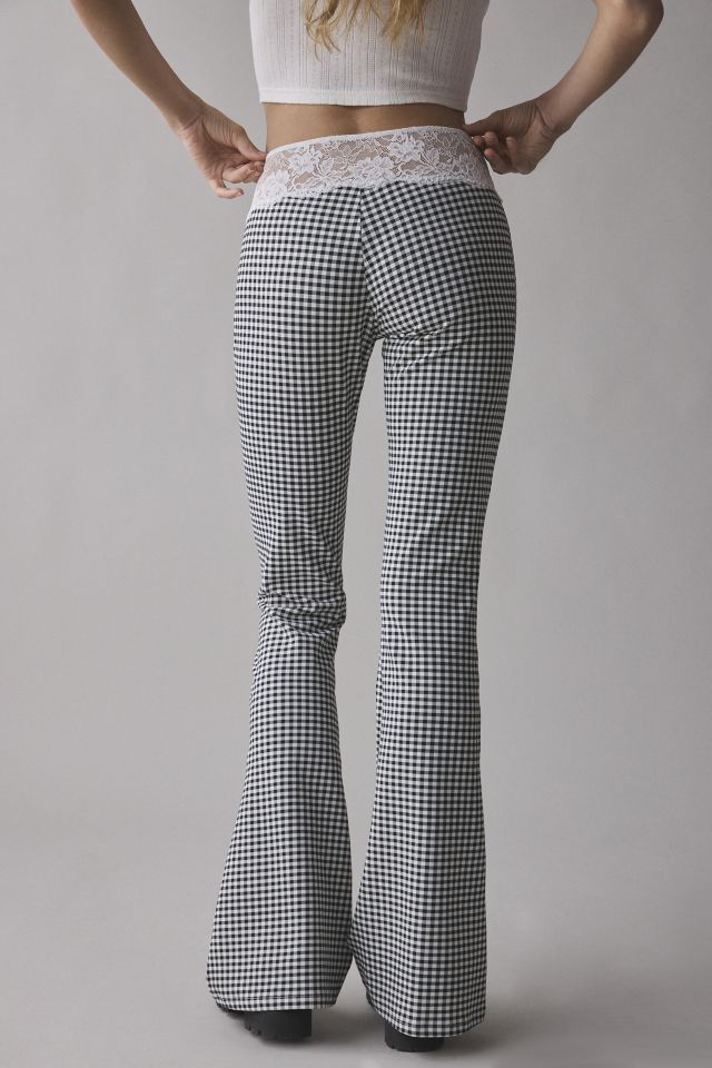 Lioness On Pointe Black Check Flare Pant #1