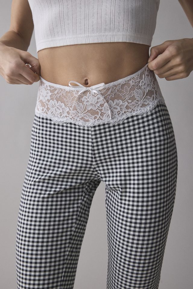 Lioness On Pointe Black Check Flare Pant #3