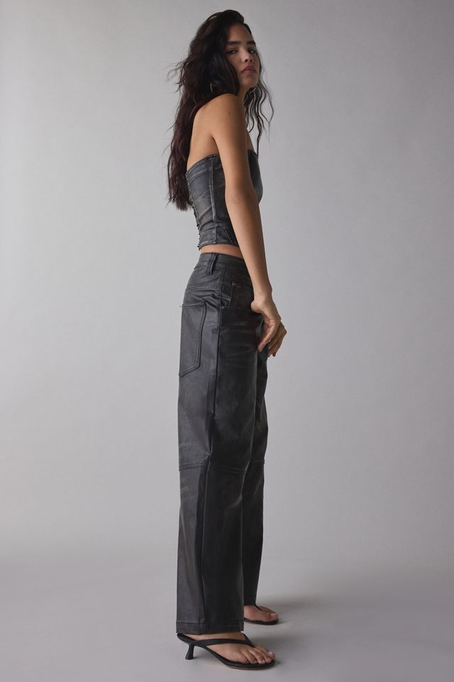 Jaded London Ash Faux Leather Colossus Trouser | Urban Jaded London Ash Faux Leather Colossus Trouser | Urban