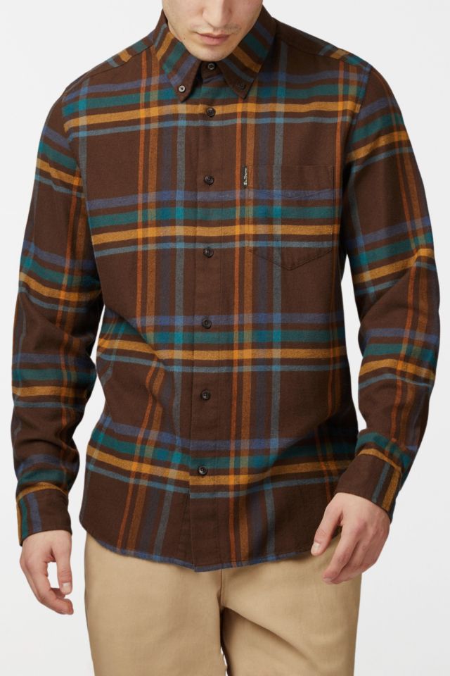 Ben Sherman Oversized Brushed Check Button Up Shirt #1