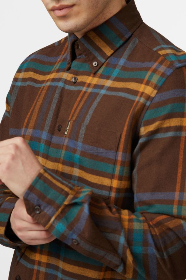 Ben Sherman Oversized Brushed Check Button Up Shirt #2