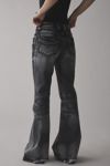 Jaded London Washed Black Drift Flare Jean