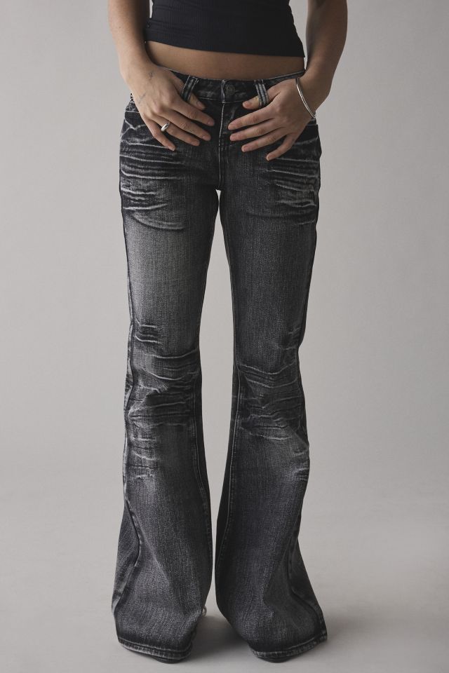 春新作の Jean Flare Drift Black Washed London Jaded | Outfitters Urban パンツ