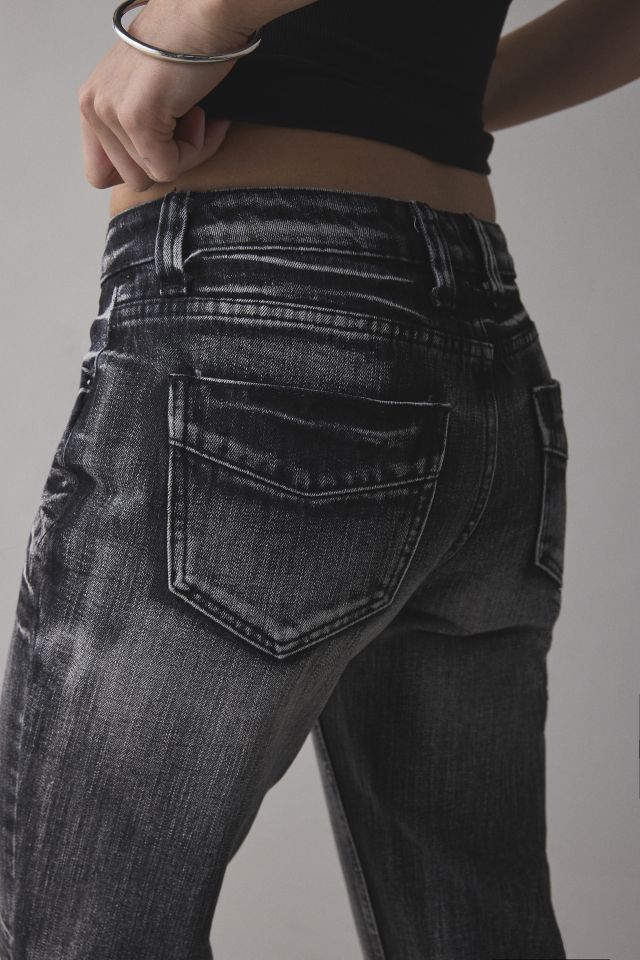 Washed Black Drift Flared Jeans | Parallel