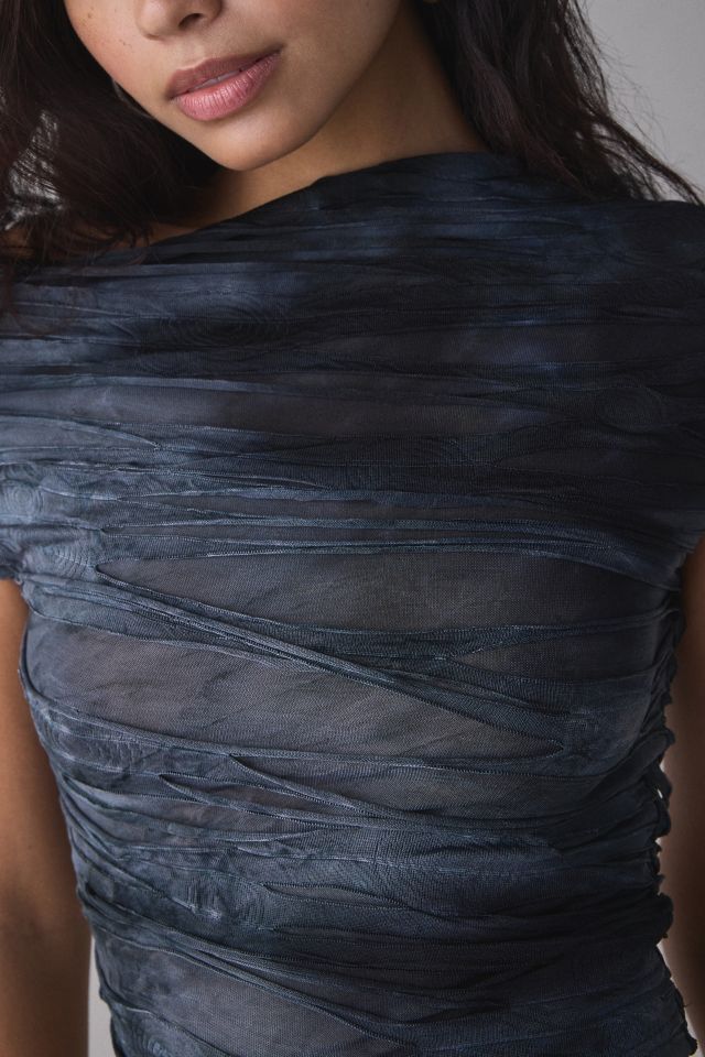Jaded London Reign Asymmetric One-Shoulder Crop Top #1