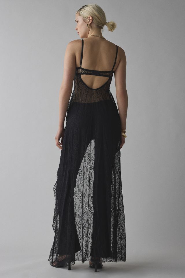Jaded London Astoria Lace Bralette Maxi Top #2