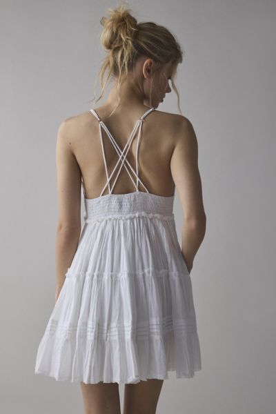 Kimchi Blue Aria Strappy Tiered Ruffle Babydoll Mini Dress