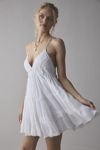 Kimchi Blue Aria Strappy Tiered Ruffle Babydoll Mini Dress