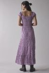 Kimchi Blue Sienna Cotton Smocked Milkmaid Maxi Dress