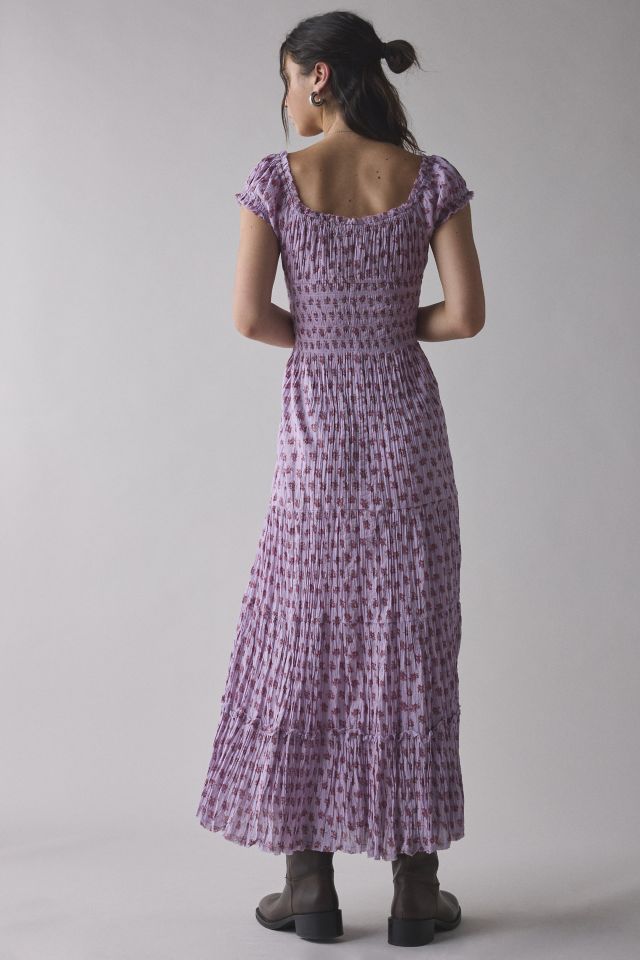 Kimchi Blue Sienna Cotton Smocked Milkmaid Maxi Dress #4