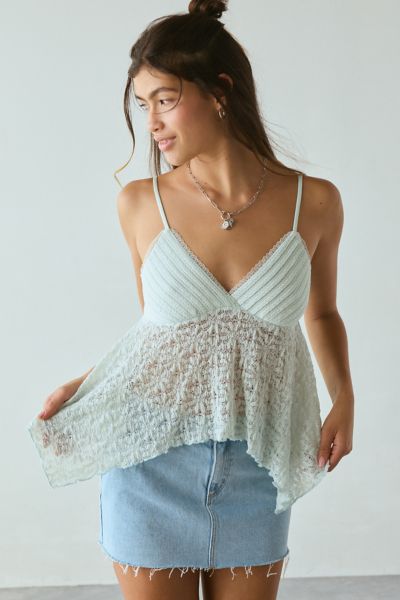 新品未使用♡即完売品 amerge laceup foodie cami set Luck & Trouble Midnight Meadows Lace Cami Top Yellow Floral