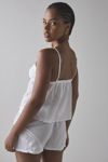 Out From Under Virginia Lace-Trim Cotton Babydoll Cami + Micro Short Set