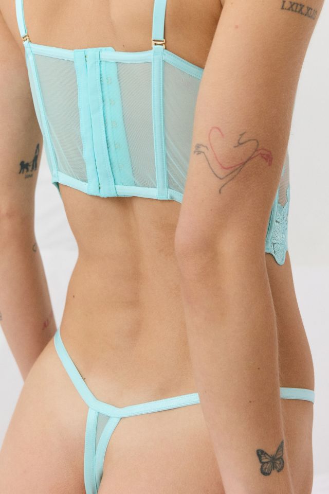 Bluebella Serenity Island Paradise Blue Thong #2