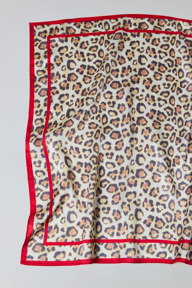 Leopard Print Satin Bandana #2