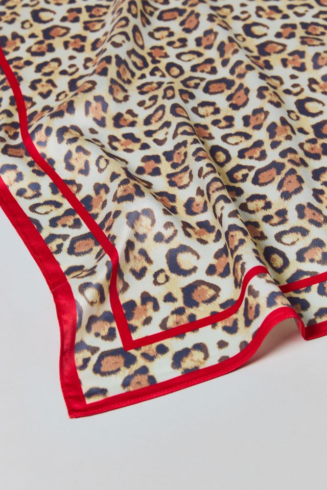 Leopard Print Satin Bandana #3
