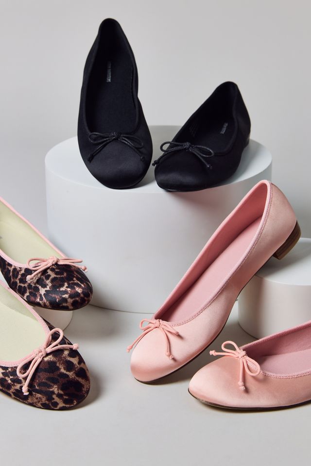 UO Lucy Satin Ballet Flat #1
