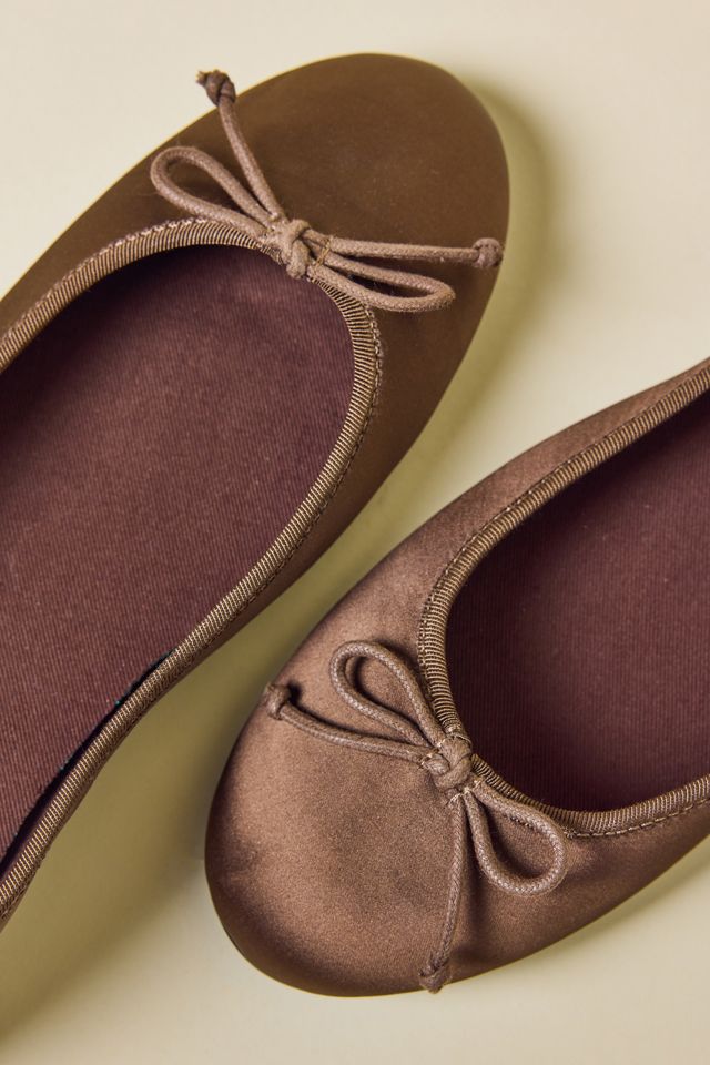 UO Lucy Satin Ballet Flats #1