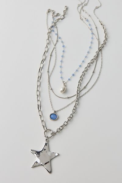 Jupiter Star Pendant Layering Necklace Set