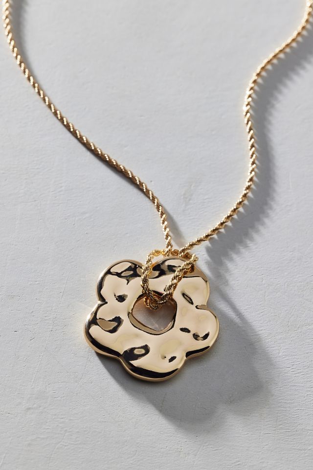 Collier pendentif en métal Milan #1