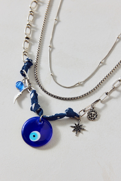 Santorini Layering Charm Necklace Set Urban Outfitters