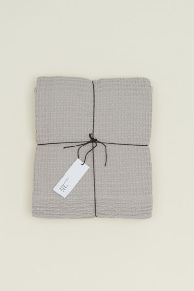 Hawkins New York Simple Waffle Shower Curtain In Light Grey At Urban Outfitters In Light Grey
